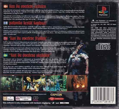 Resident Evil 2 - PS1 (B Grade) (Genbrug)